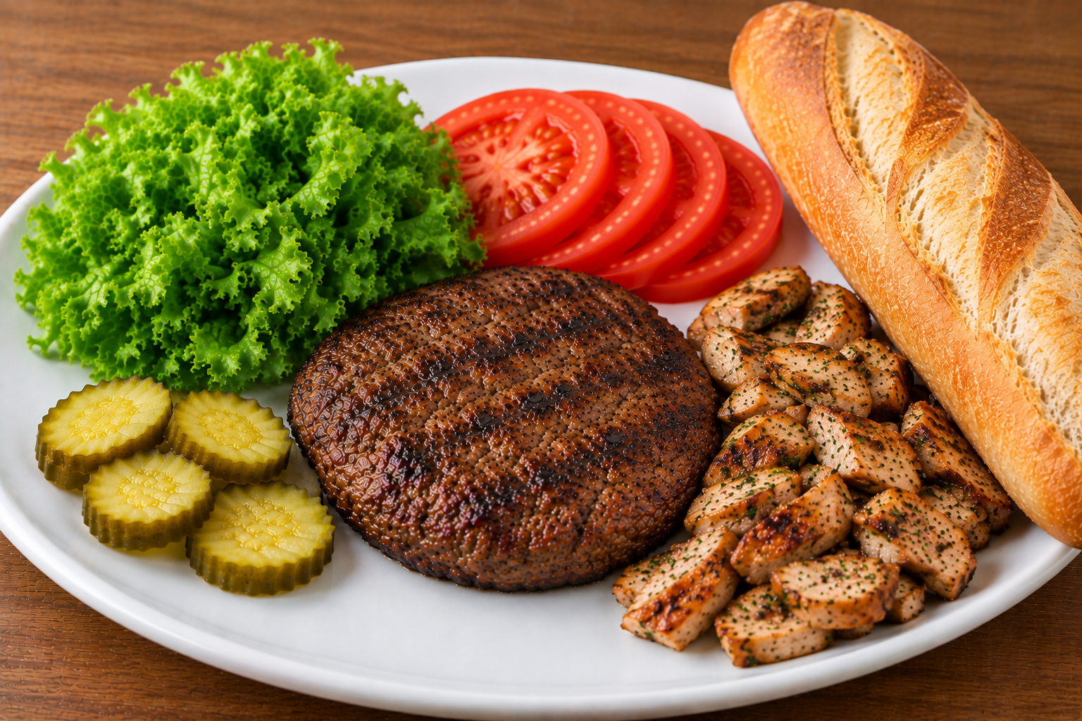 مرغ و برگر